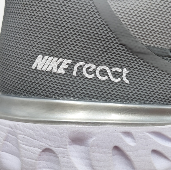 Nike React Alpha Huarache Elite 3 Grey Metal Cleats CK0746-002 Men’s Size 8 - Picture 10 of 13